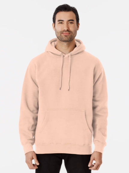 Blank blush or any color, classic no print design Pullover Hoodie