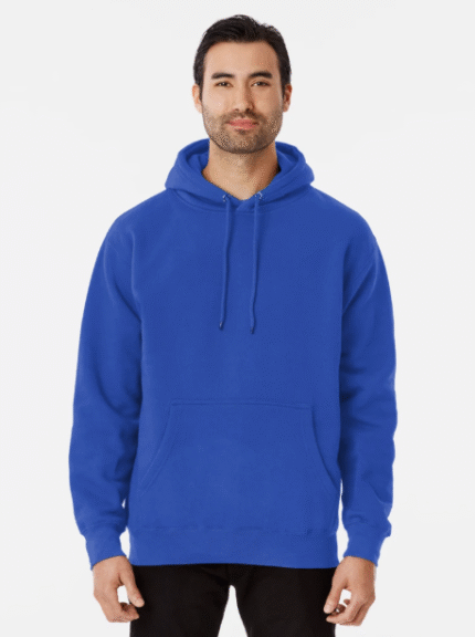 Blank black or any color, classic no print design Pullover Blue Hoodie