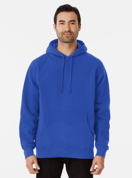 Blank black or any color, classic no print design Pullover Blue Hoodie