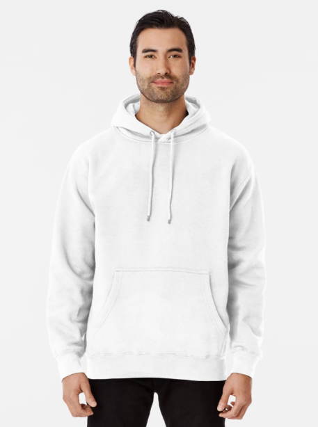 Blank White or any color, classic no print design Pullover Hoodie