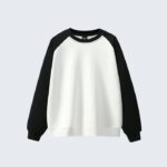 Black & White Raglan Sweatshirt