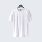 Classic White Crewneck T-Shirt - Soft Cotton Summer Wear