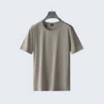 Men's Beige Casual T-Shirt - Soft Cotton Summer Daily Wear