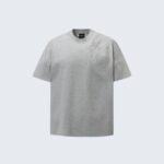 Men's Grey Embroidered T-Shirt - Stylish Casual Summer Wear
