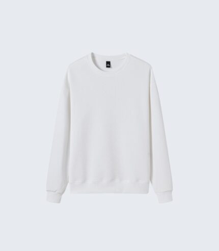 White Classic Minimal Sweatshirt