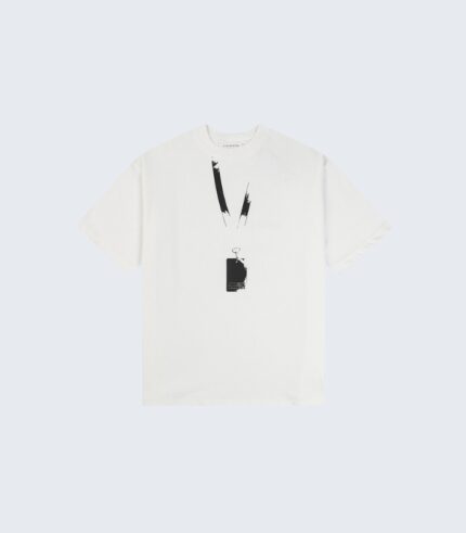 White Graphic Print T-Shirt - Casual Streetwear for Men