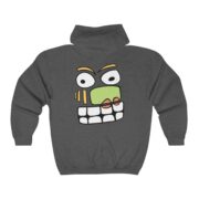 Funny Face Full Zip Unisex Hooded Sweatshirt - Image 2