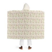 Leaves With Floral Print Hooded Blanket - Image 2