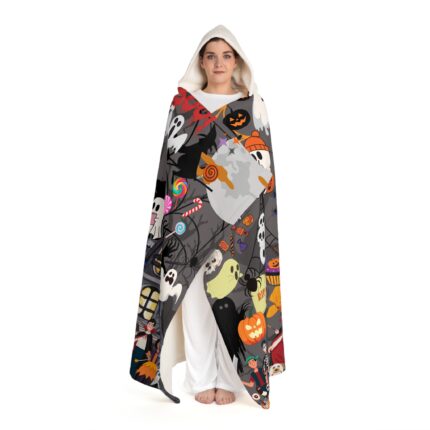 Hooded Sherpa Fleece Blanket