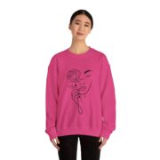 Face line art Unisex Heavy Blend™ Crewneck Sweatshirt - Image 7