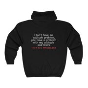 Not My Problem Halloween Full Zip Unisex Hooded Sweatshirt - Image 5