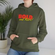 Be Bold And Retro Beautiful Women’s Hooded Sweatshirt - Image 2