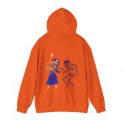 Dancing Doll & Skeleton Halloween Unisex Hooded Sweatshirt - Image 6