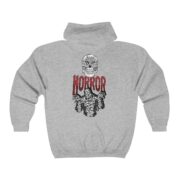 Horror Halloween Full Zip Unisex Hooded Sweatshirt - Image 2