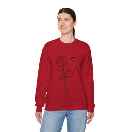 Face line art Unisex Heavy Blend™ Crewneck Sweatshirt